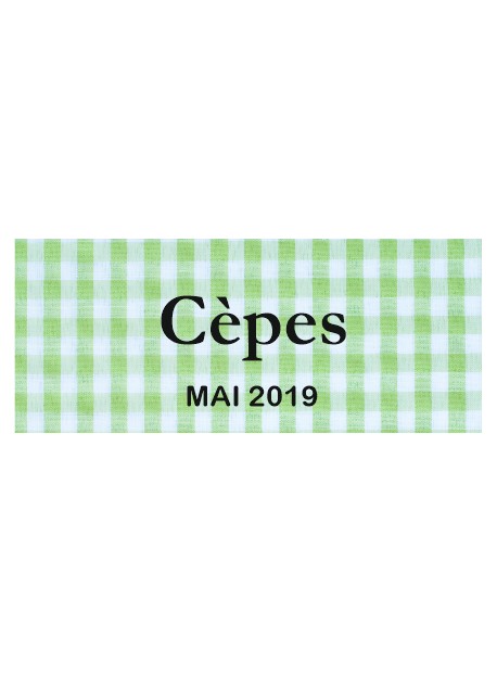 Étiquette autocollante Cèpes conserve