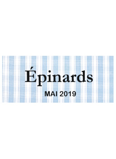 Étiquette autocollante Épinards conserve
