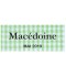Étiquette autocollante Macédoine conserve