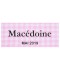 Étiquette autocollante Macédoine conserve