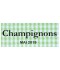 Étiquette autocollante Champignons conserve