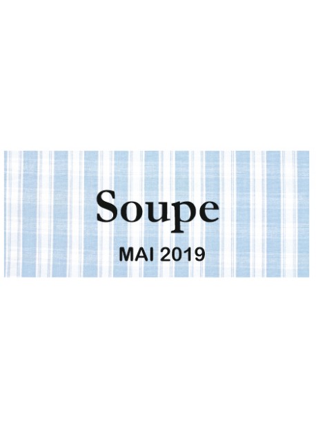 Étiquette autocollante Soupe conserve