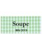 Étiquette autocollante Soupe conserve