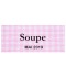 Étiquette autocollante Soupe conserve