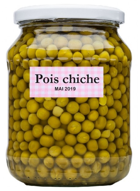 Étiquette autocollante Pois chiche conserve