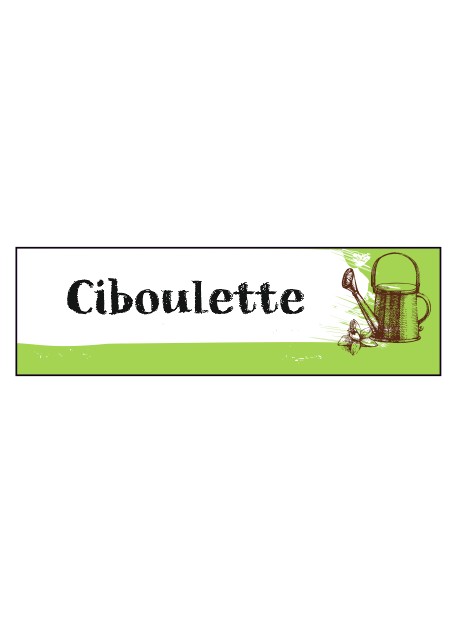 Étiquette Ciboulette graine potager