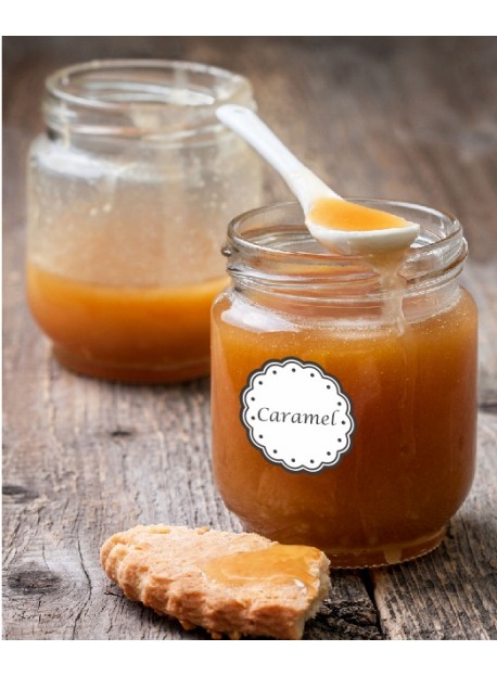 Étiquette Caramel pots et bocaux