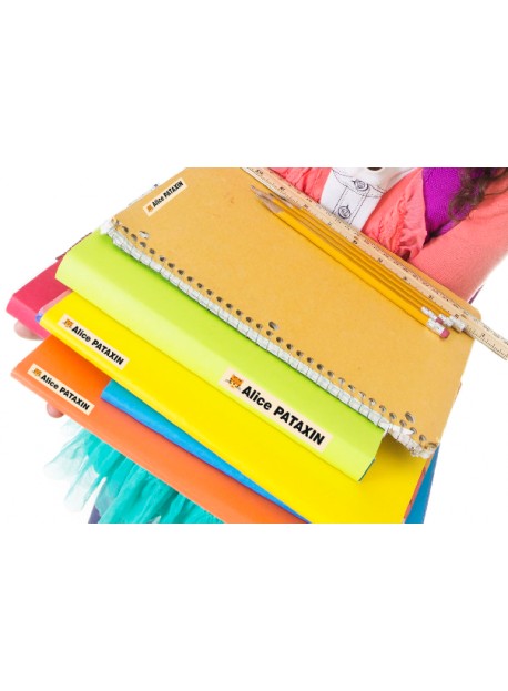 Étiquette personnalisée cahier enfant