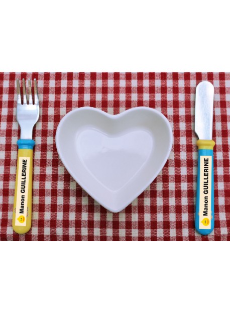 Étiquette personnalisée couverts enfant