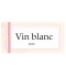 Étiquette bouteille vin blanc