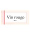 Étiquette bouteille vin rouge
