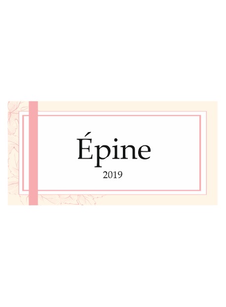 Étiquette bouteille vin d'épine