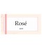 Étiquette bouteille vin rosé
