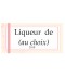 Étiquette bouteille liqueur de fruit