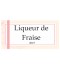 Étiquette bouteille liqueur de fruit