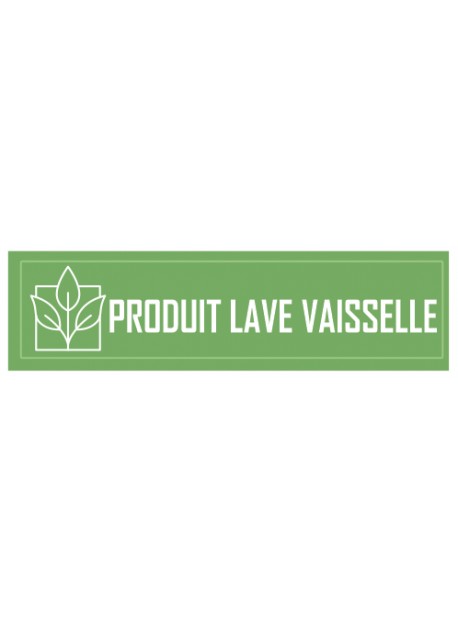 Étiquete produit lave-vaisselle naturel maison