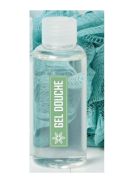 Étiquette gel douche naturel maison