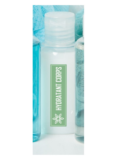 Étiquette hydratant corps naturel maison