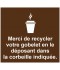 Sticker incitation recyclage entreprise