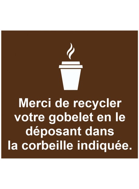 Sticker incitation recyclage entreprise