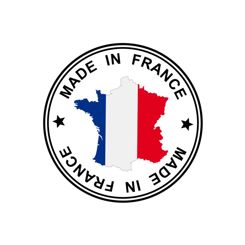 Les étiquettes du Made in ance | Vecteur Premium