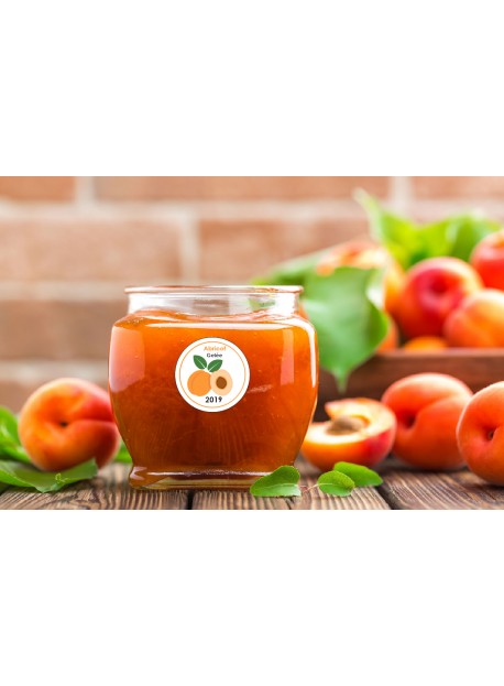 Etiquette Pomme  pot et bocal en verre