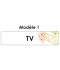 Étiquette TV télécommande