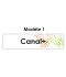 Étiquette télécommande Canal+