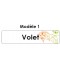 Étiquette télécommande volet