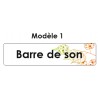 Étiquette télécommande Barre de son