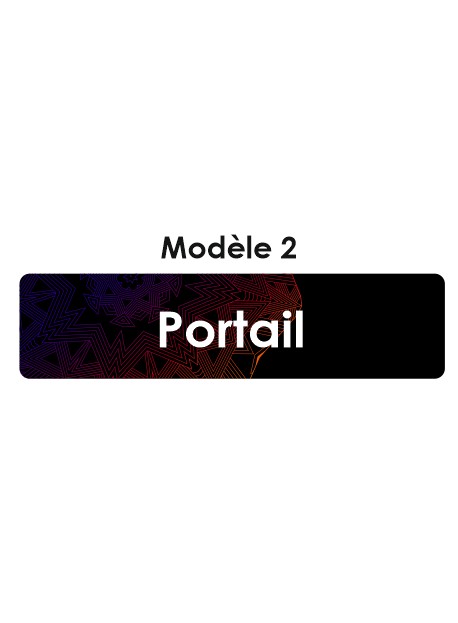 Étiquette télécommande Portail