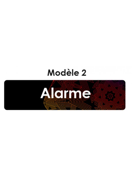 Étiquette télécommande alarme