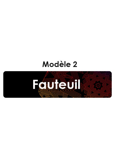 Étiquette télécommande fauteuil