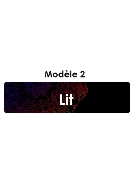 Étiquette télécommande Lit