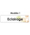 Étiquette télécommande Eclairage