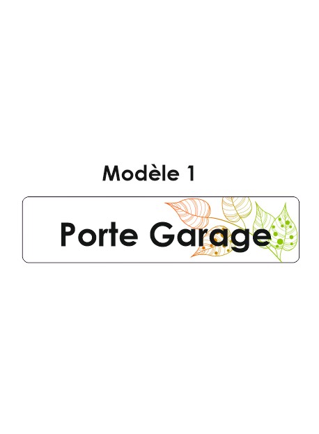 Étiquette télécommande Porte Garage
