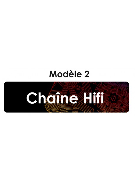 Étiquette télécommande chaîne Hifi