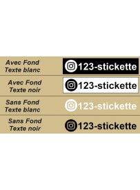 Étiquette logo Instagram personnalisée