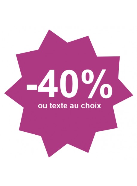 Étiquette soldes rose