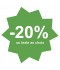 Étiquette soldes verte
