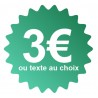 Étiquette prix vert foncé