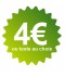 Étiquette prix vert clair