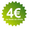 Étiquette prix vert clair