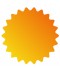 Étiquette prix orange