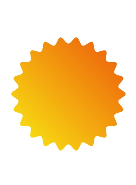 Étiquette prix orange