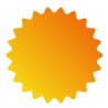 Étiquette prix orange