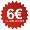 Étiquette prix rouge