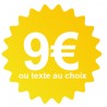 Étiquette prix jaune