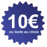 Étiquette prix bleu foncé