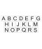 Étiquette lettres alphabet série A à S